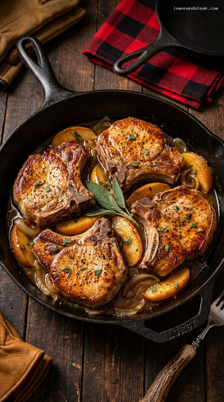 Apple Sage Pork Skillet With Hard Cider