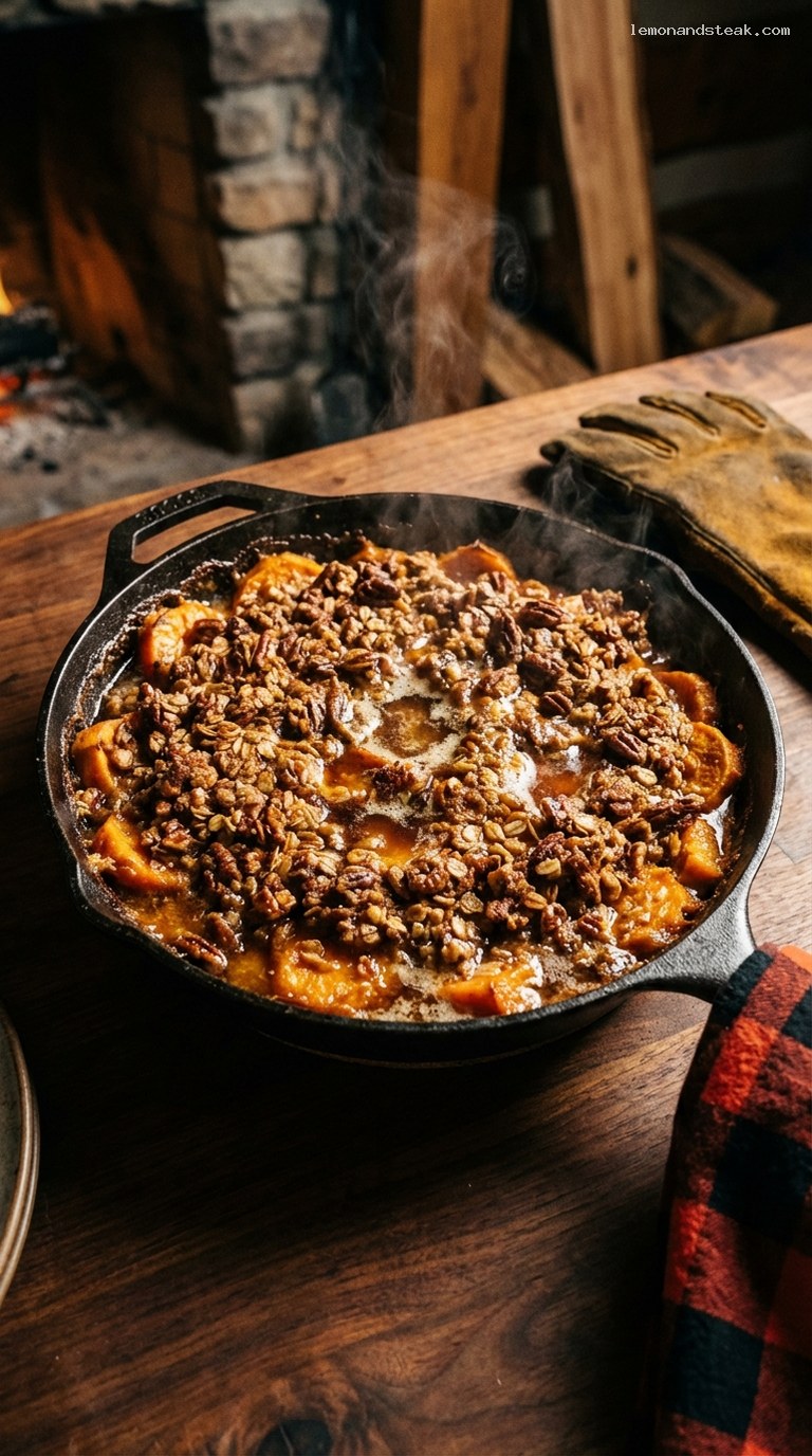 Campfire Sweet Potato Bake With Brown Butter Pecans