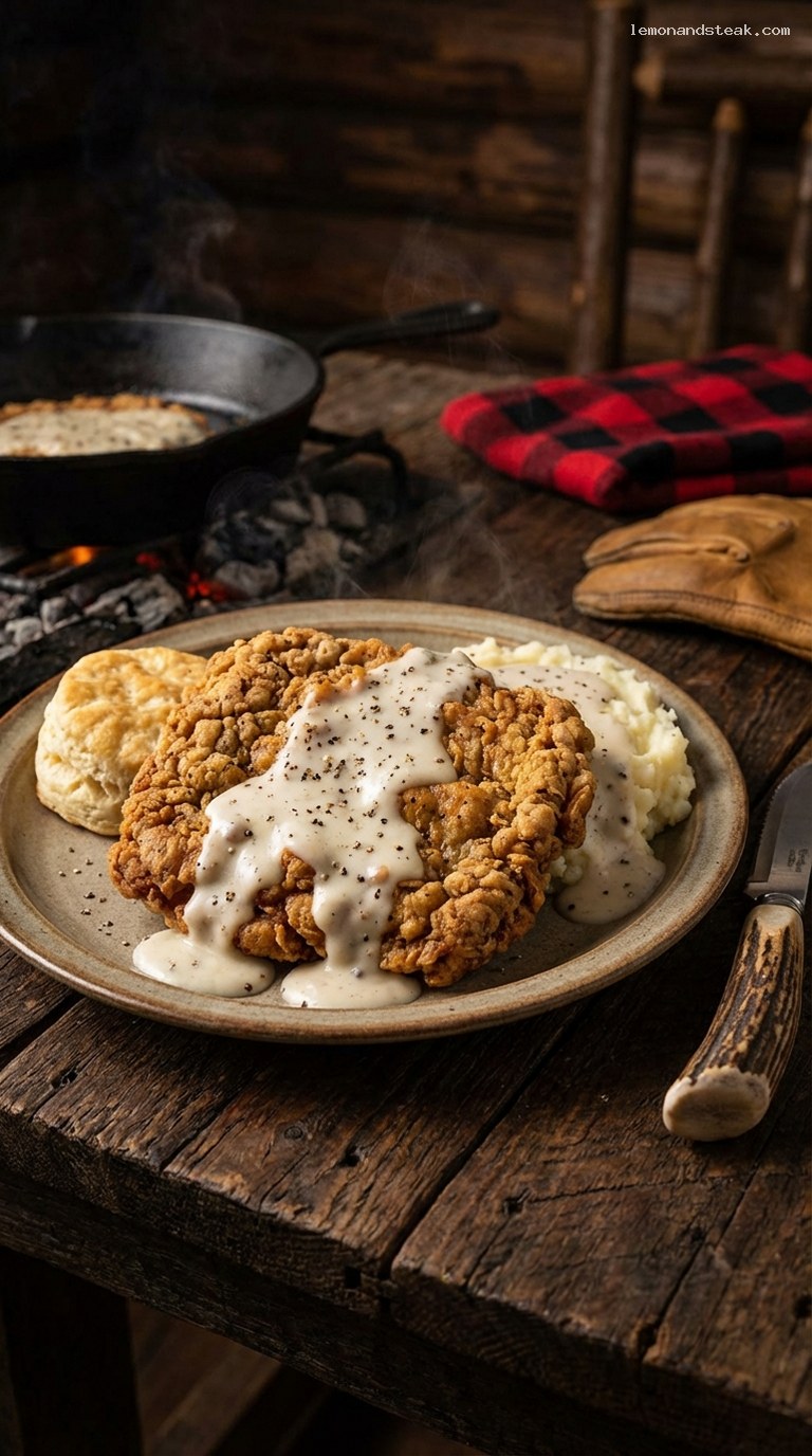 Country-Style Chicken Fried Steak With Cream Gravy