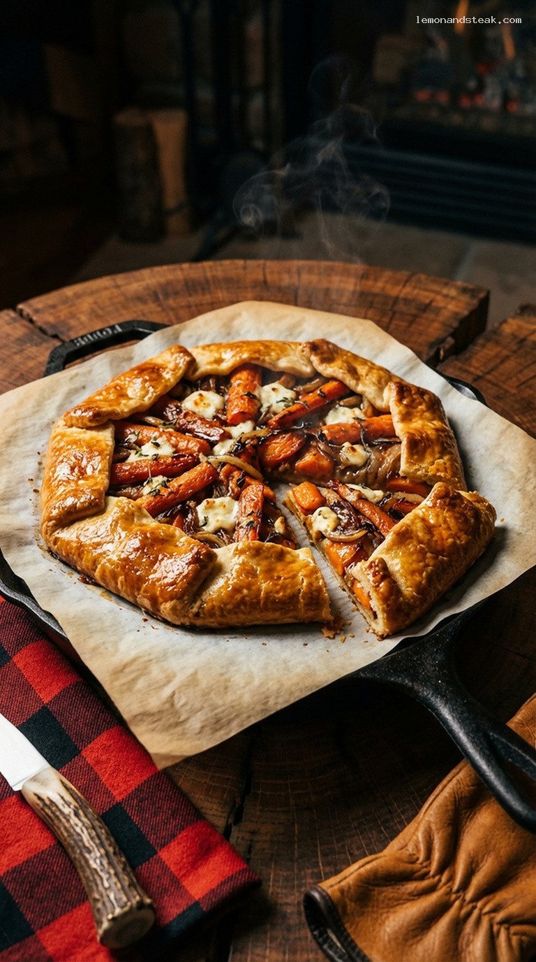 Cozy Maple-Butter Roasted Carrot and Onion Galette