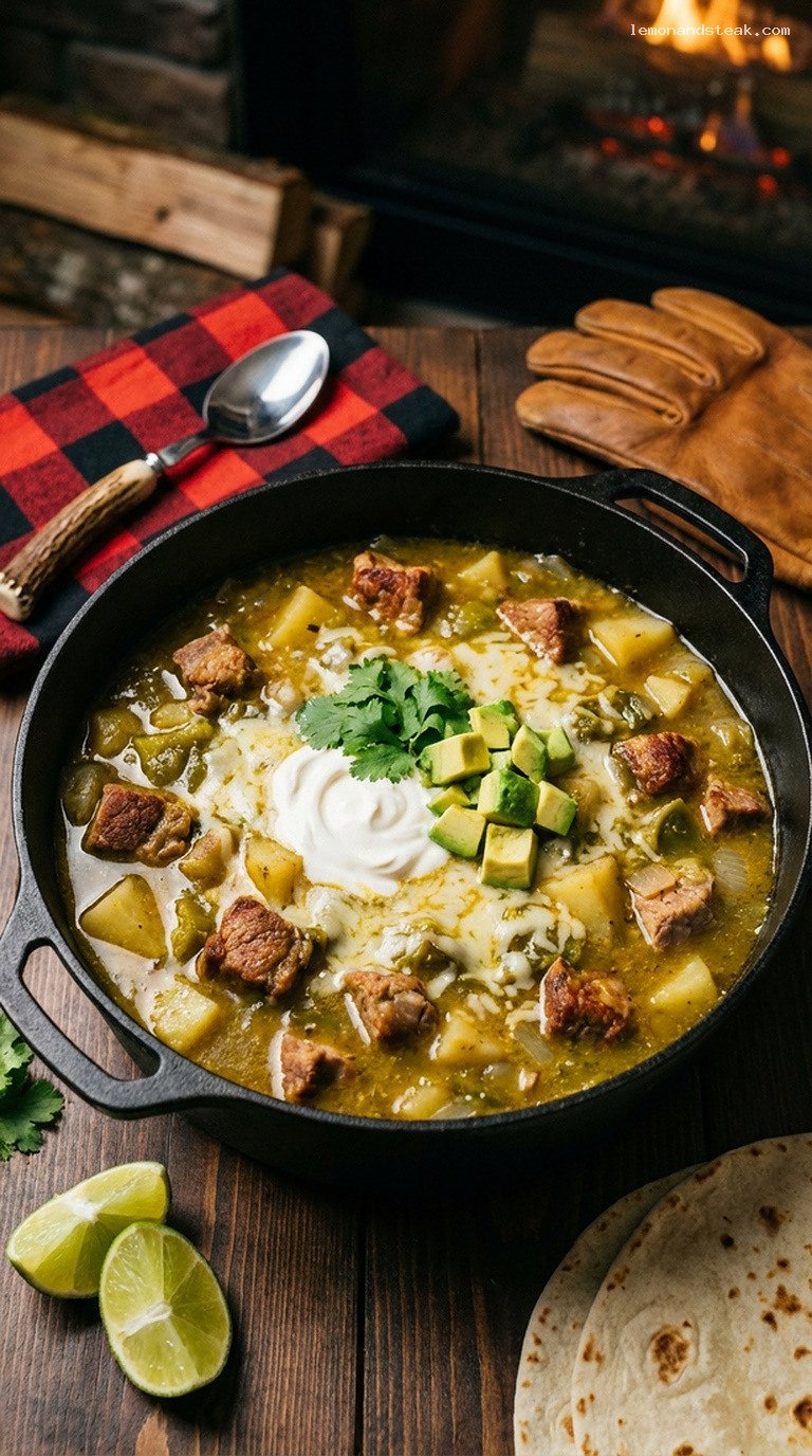 Cozy Pork and Potato Green Chile Stew