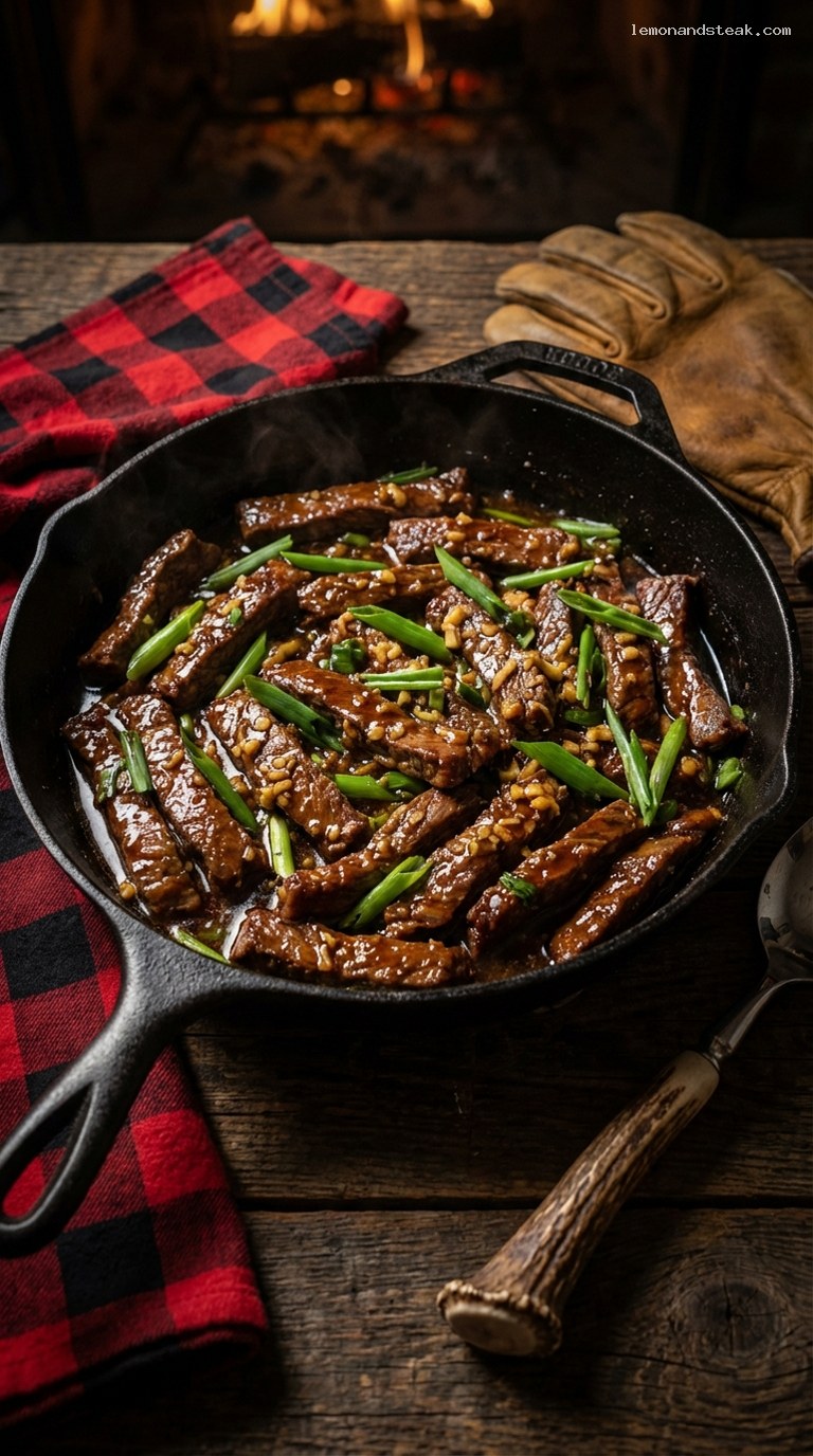 Crispy Mongolian Beef with Ginger and Scallions