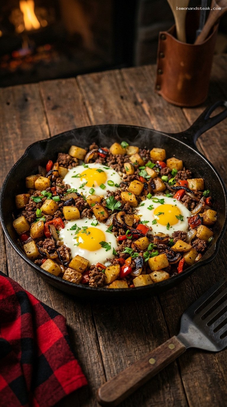 Crispy Skillet Beef and Potato Hash