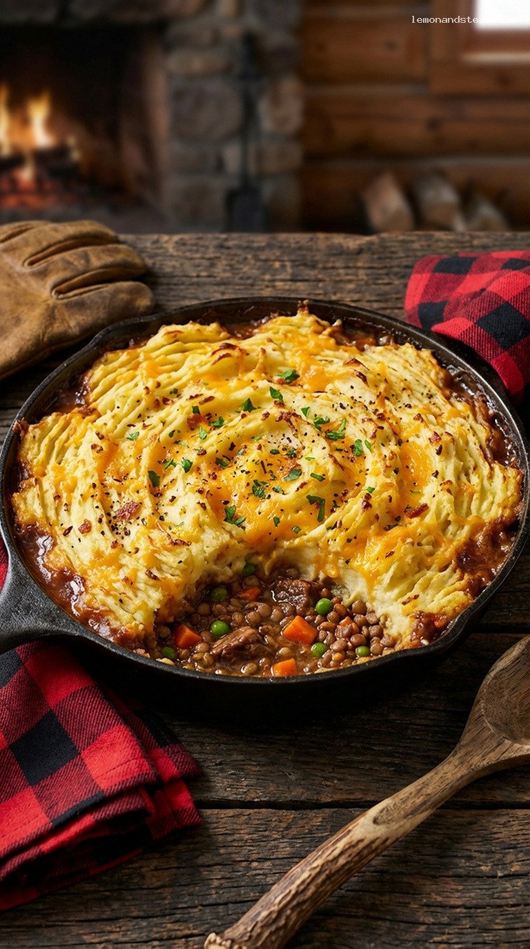 Hearty Beef and Lentil Cottage Pie With Mashed Potatoes