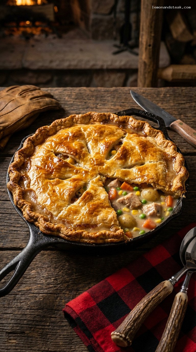 Homestyle Turkey Pot Pie with Flaky Pastry Crust