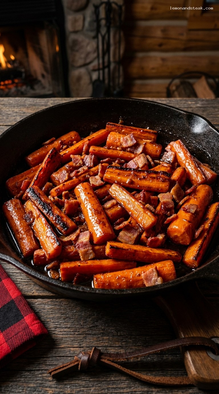 Maple-Bacon Roasted Carrot Medley