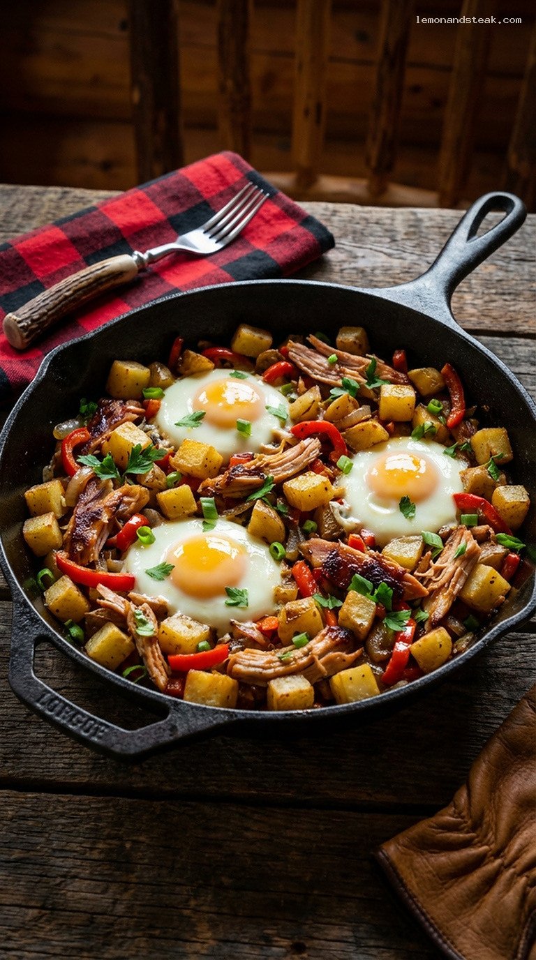 Maple-Smoked Turkey and Potato Hash Skillet