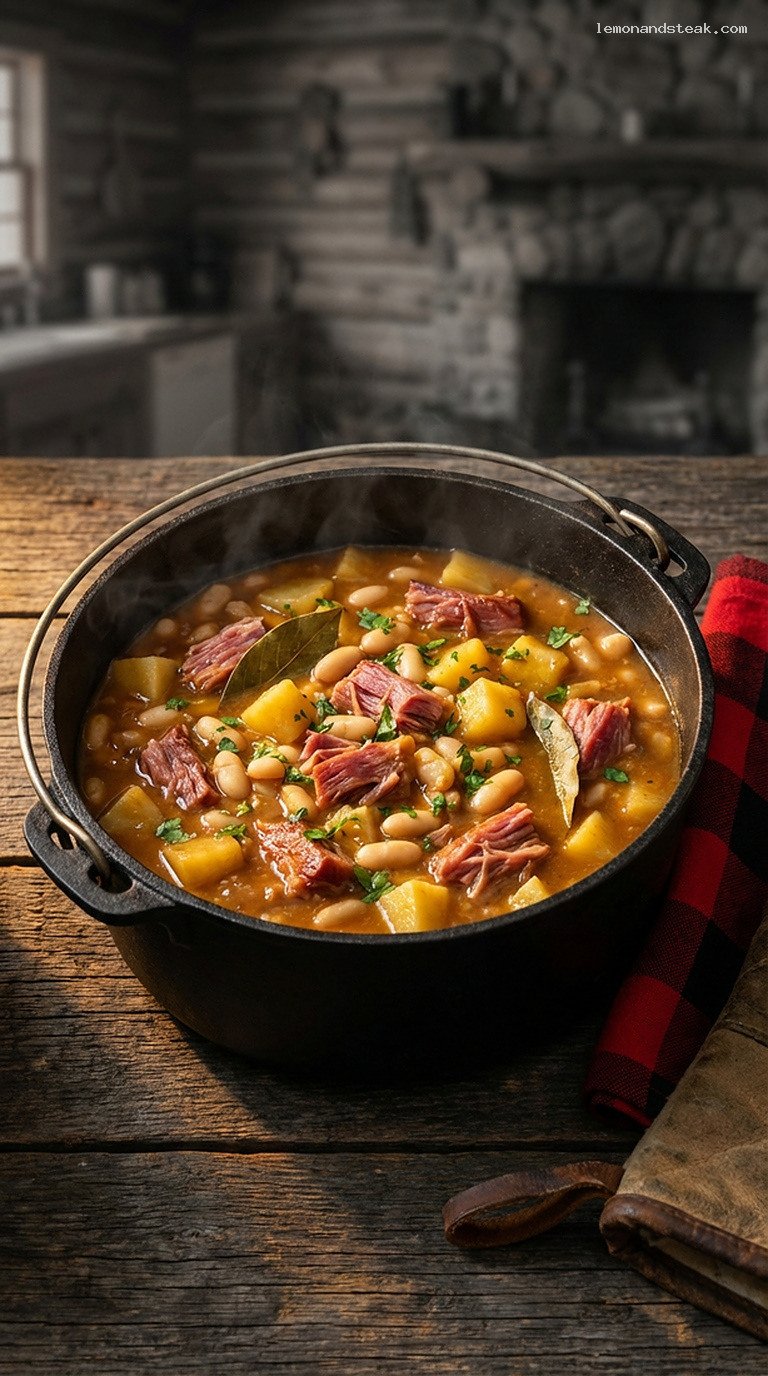 Rustic Bean and Ham Hock Stew