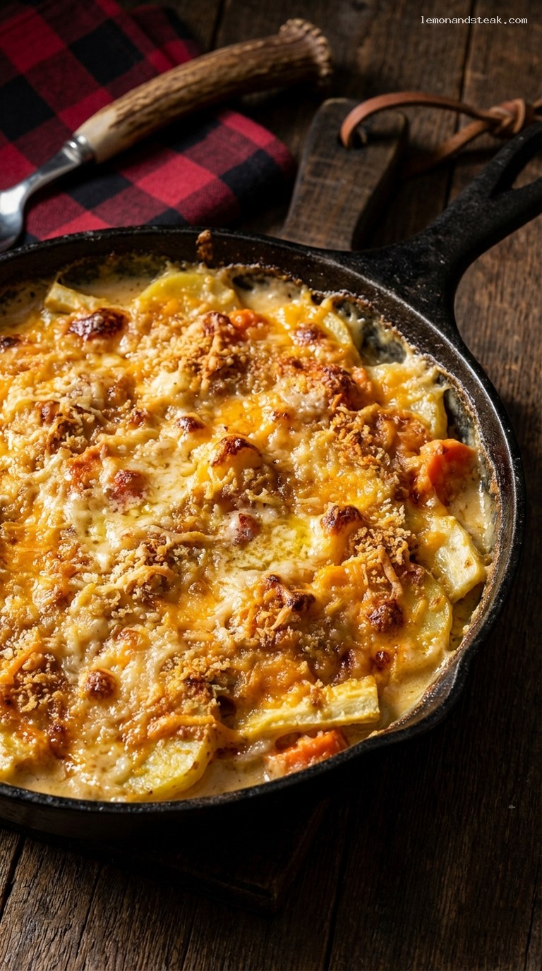 Rustic Butter-Crusted Root Vegetable Gratin