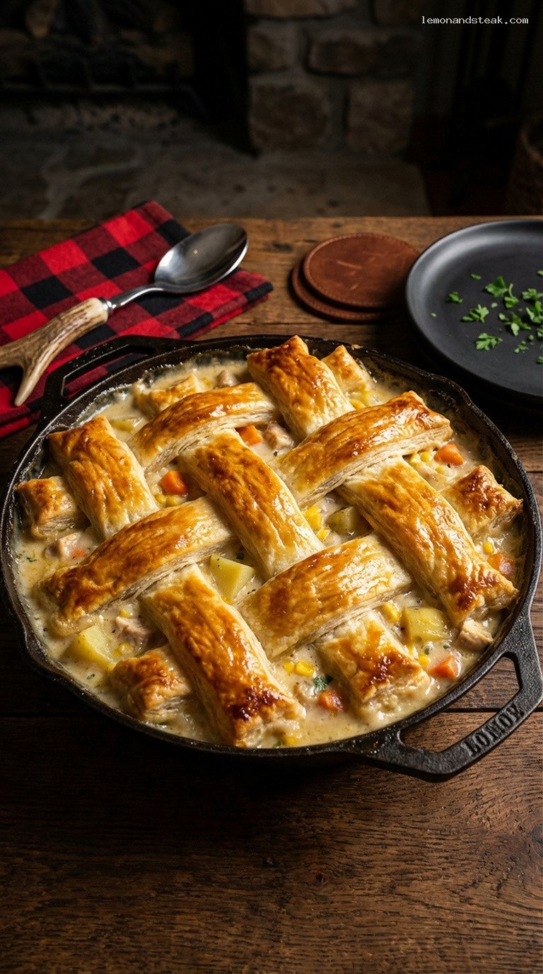 Rustic Log Cabin Chowder Pot Pie