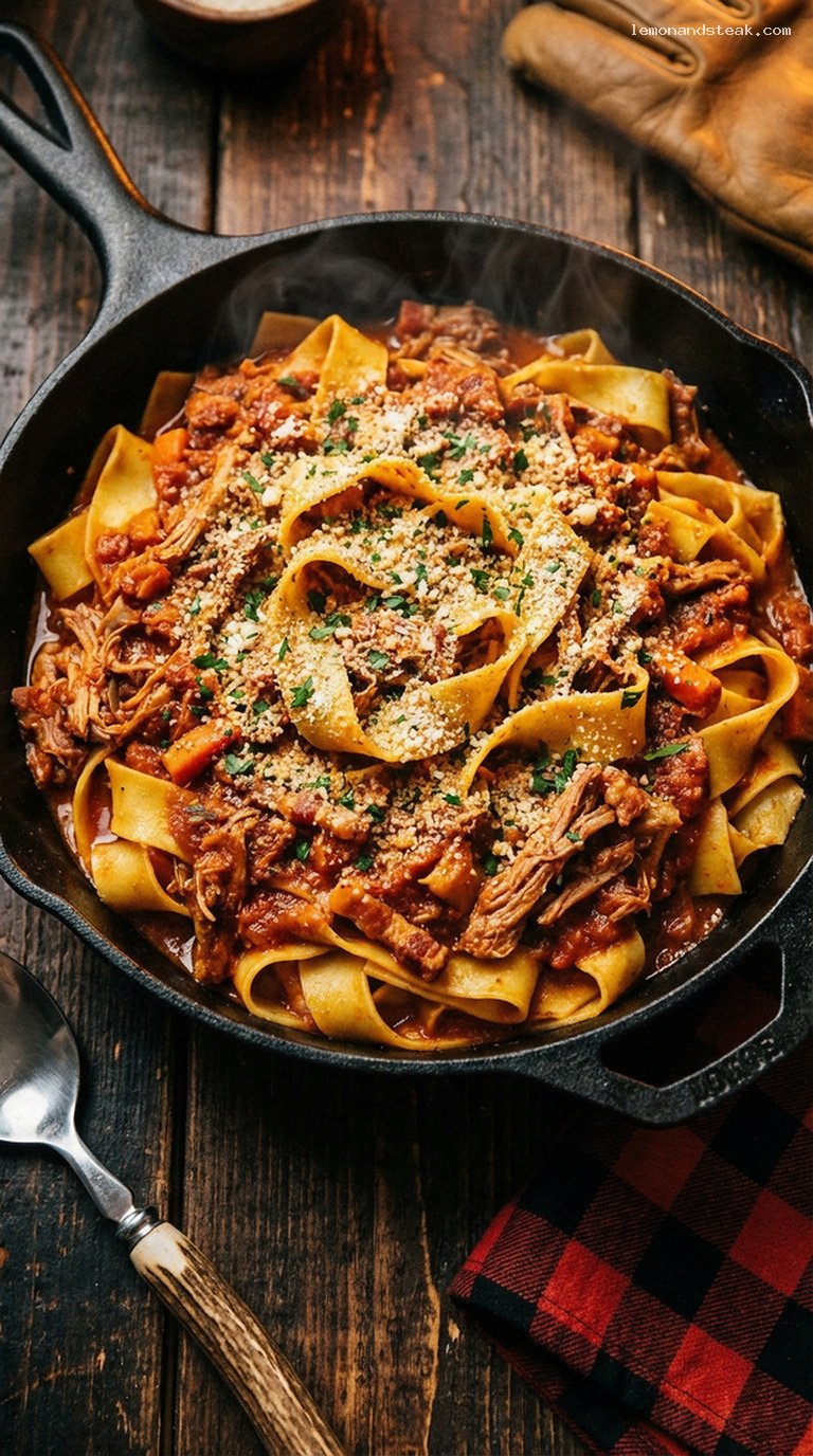 Slow-Braised Pork Ragu with Pappardelle