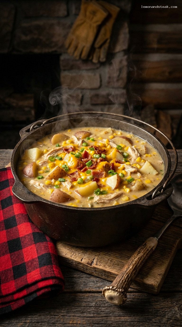 Smoky Frontier Chicken and Corn Chowder