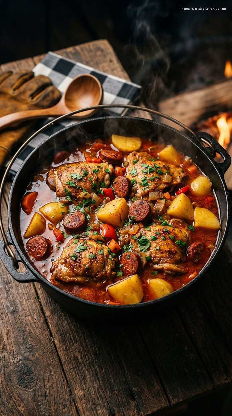 Smoky One-Pot Chicken and Chorizo Stew