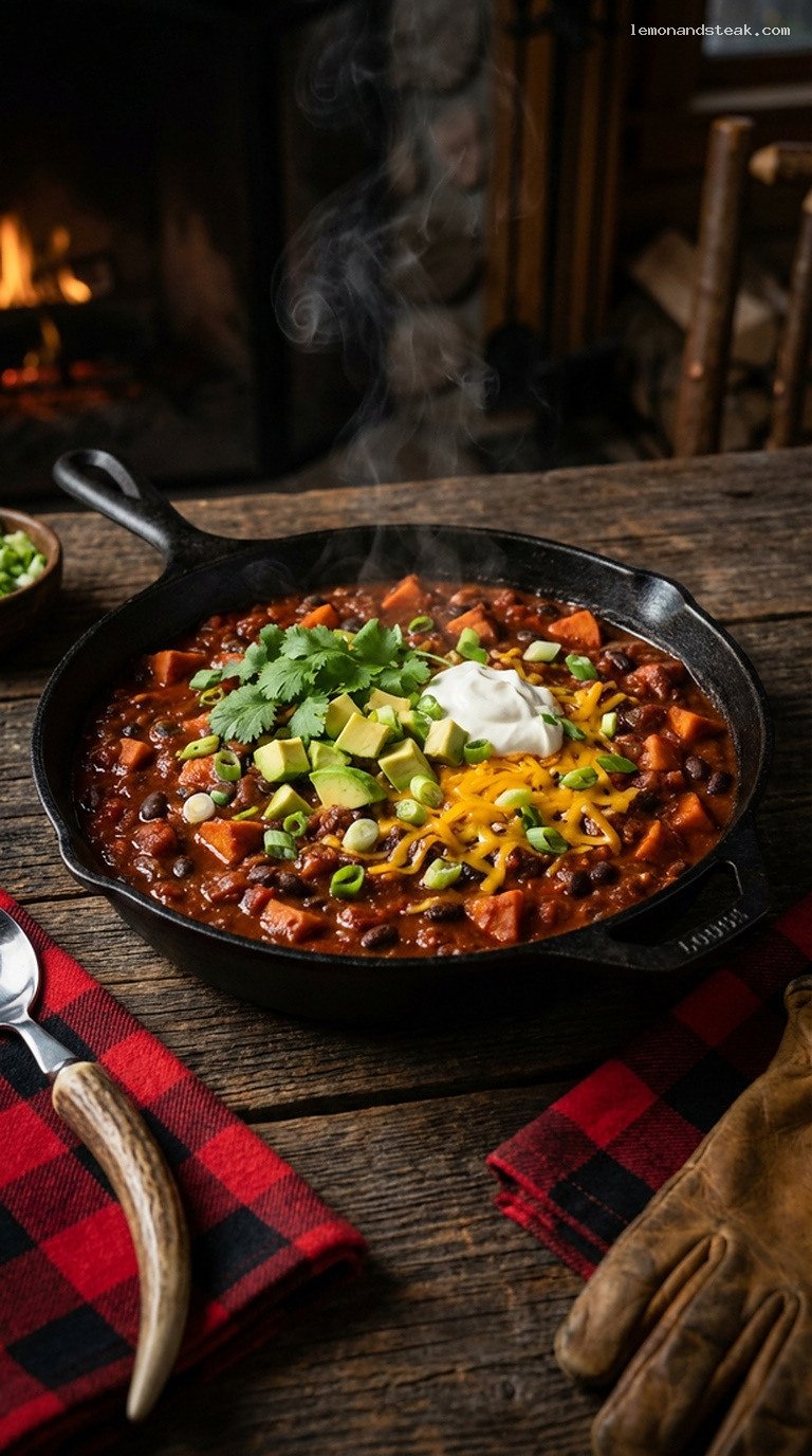 Smoky Sweet Potato and Black Bean Chili