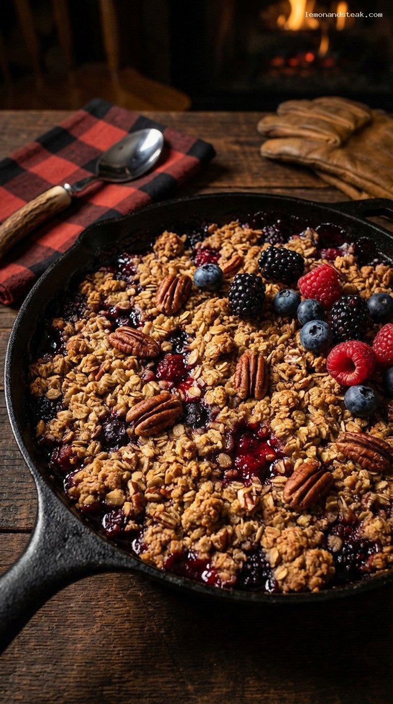 Wild Berry and Pecan Breakfast Crumble