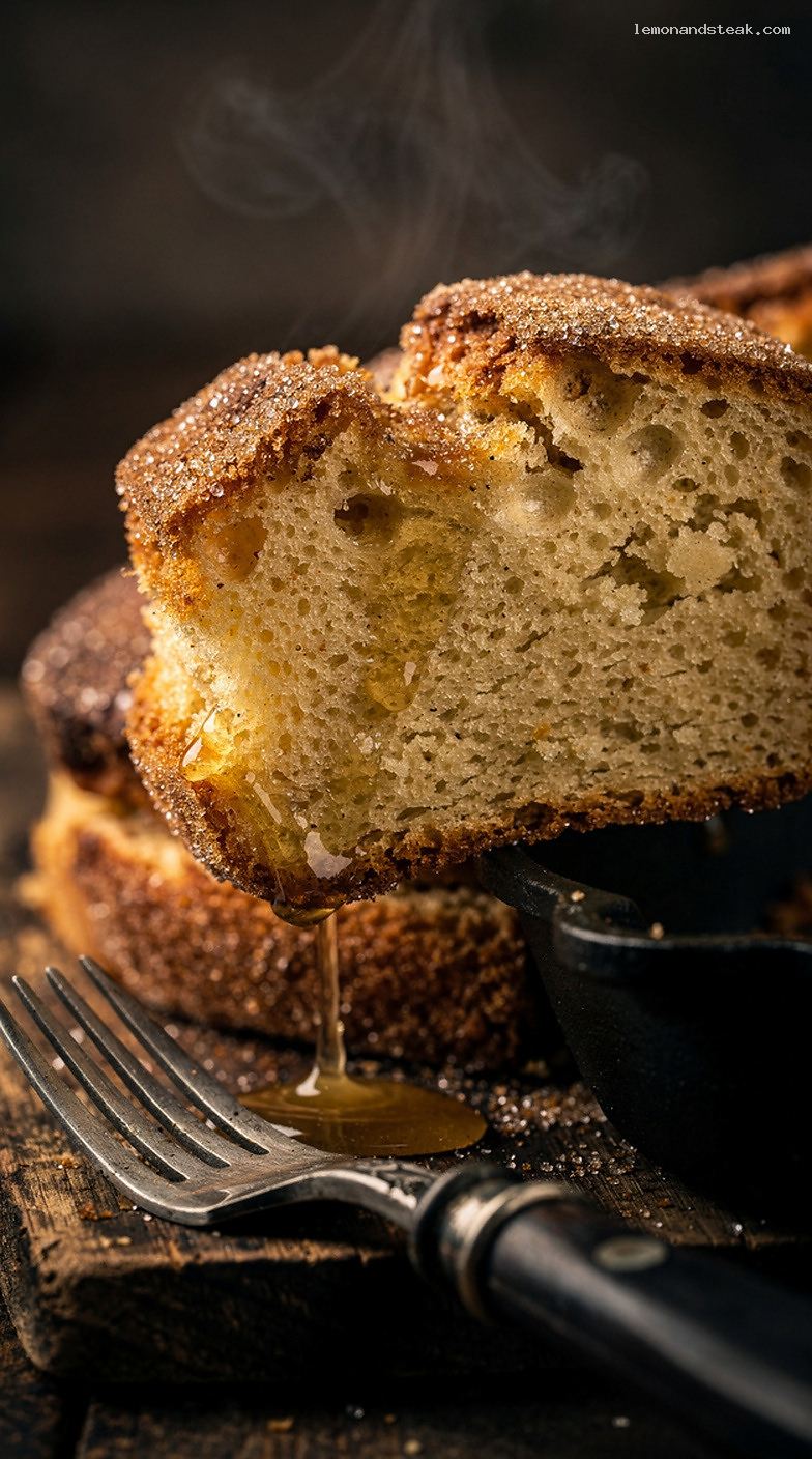 Amish Friendship Bread With Cinnamon Vanilla Starter – Closeup