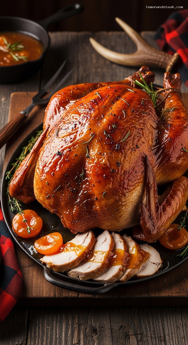Apricot Brown Sugar Glazed Roast Turkey