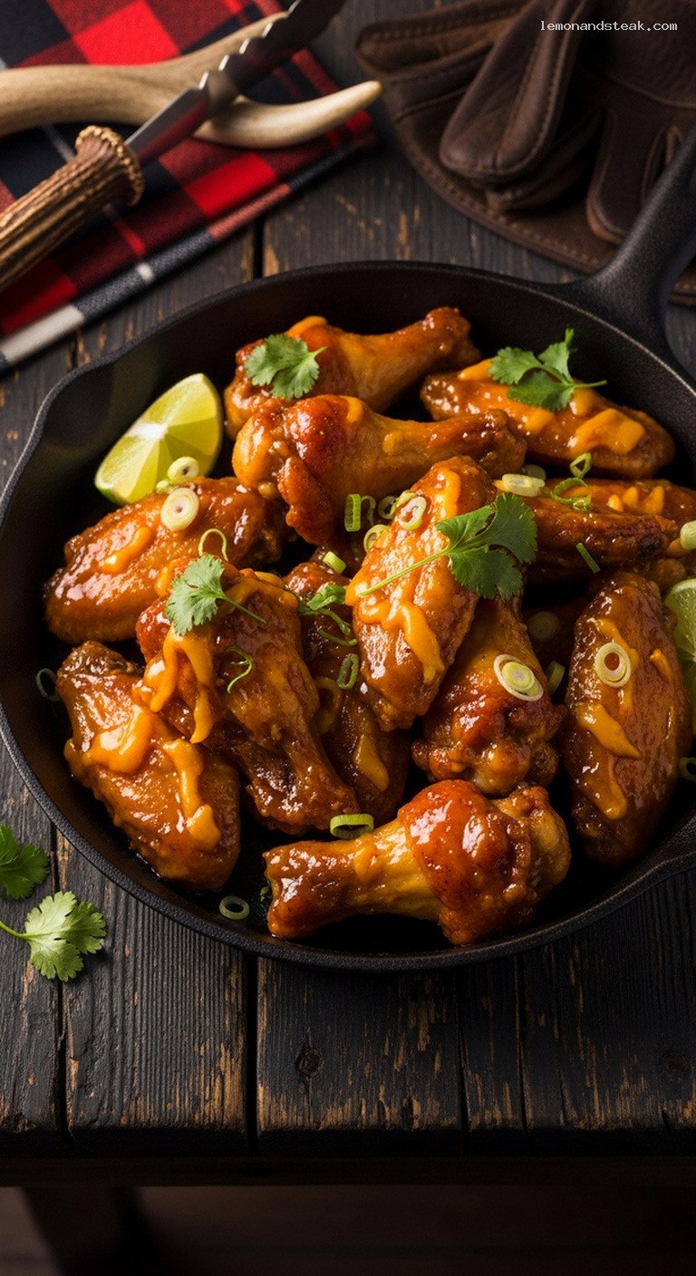 Baked Mango Habanero Chicken Wings With Sticky Glaze
