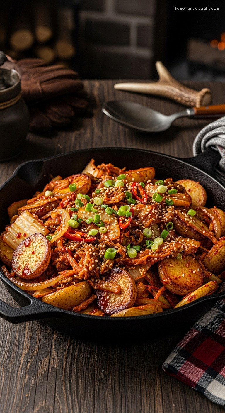 Bold Potato and Kimchi Stir-Fry