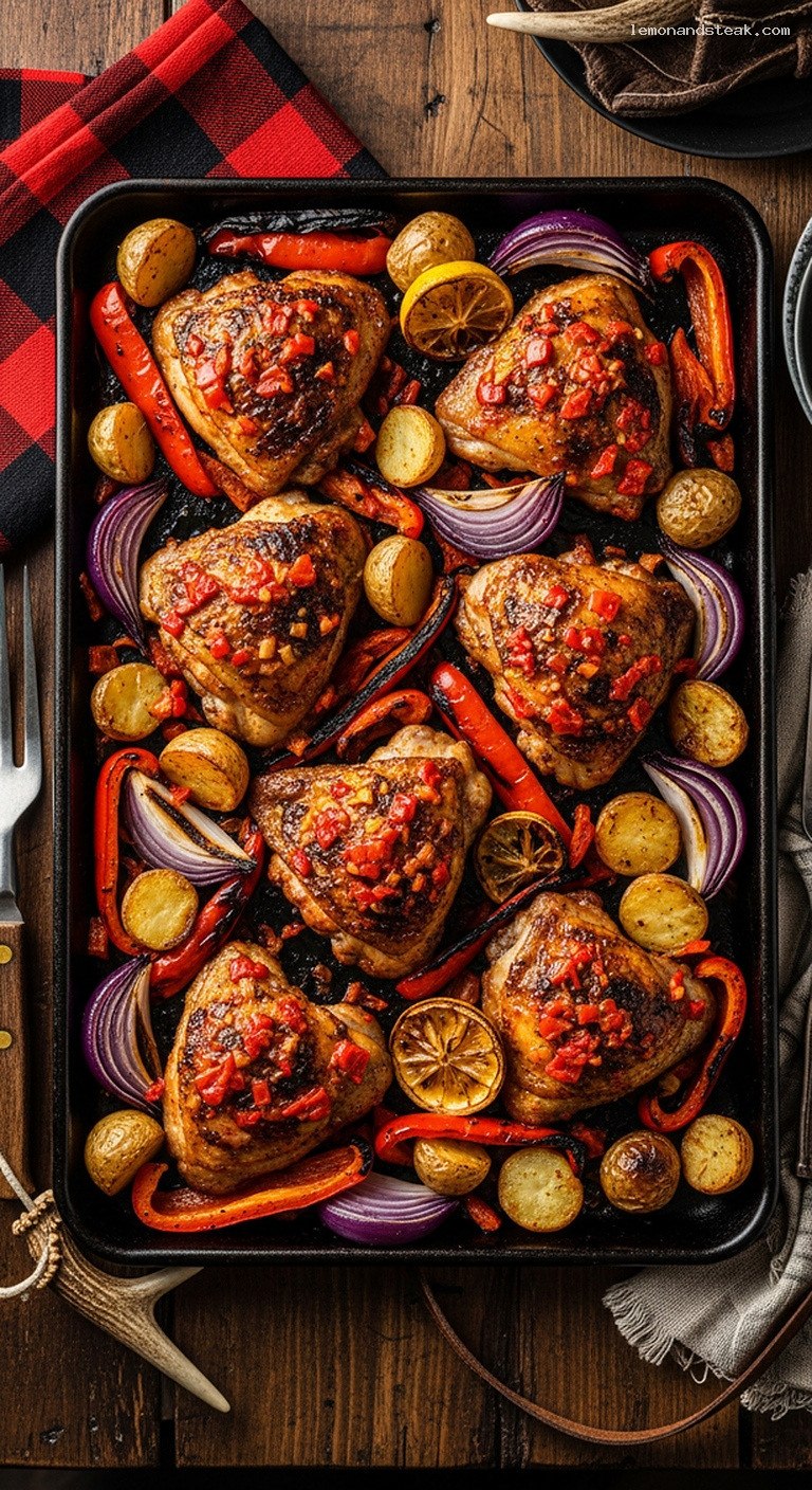 Bold Spicy Peri-Peri Roasted Chicken Thighs (Sheet-Pan Dinner)