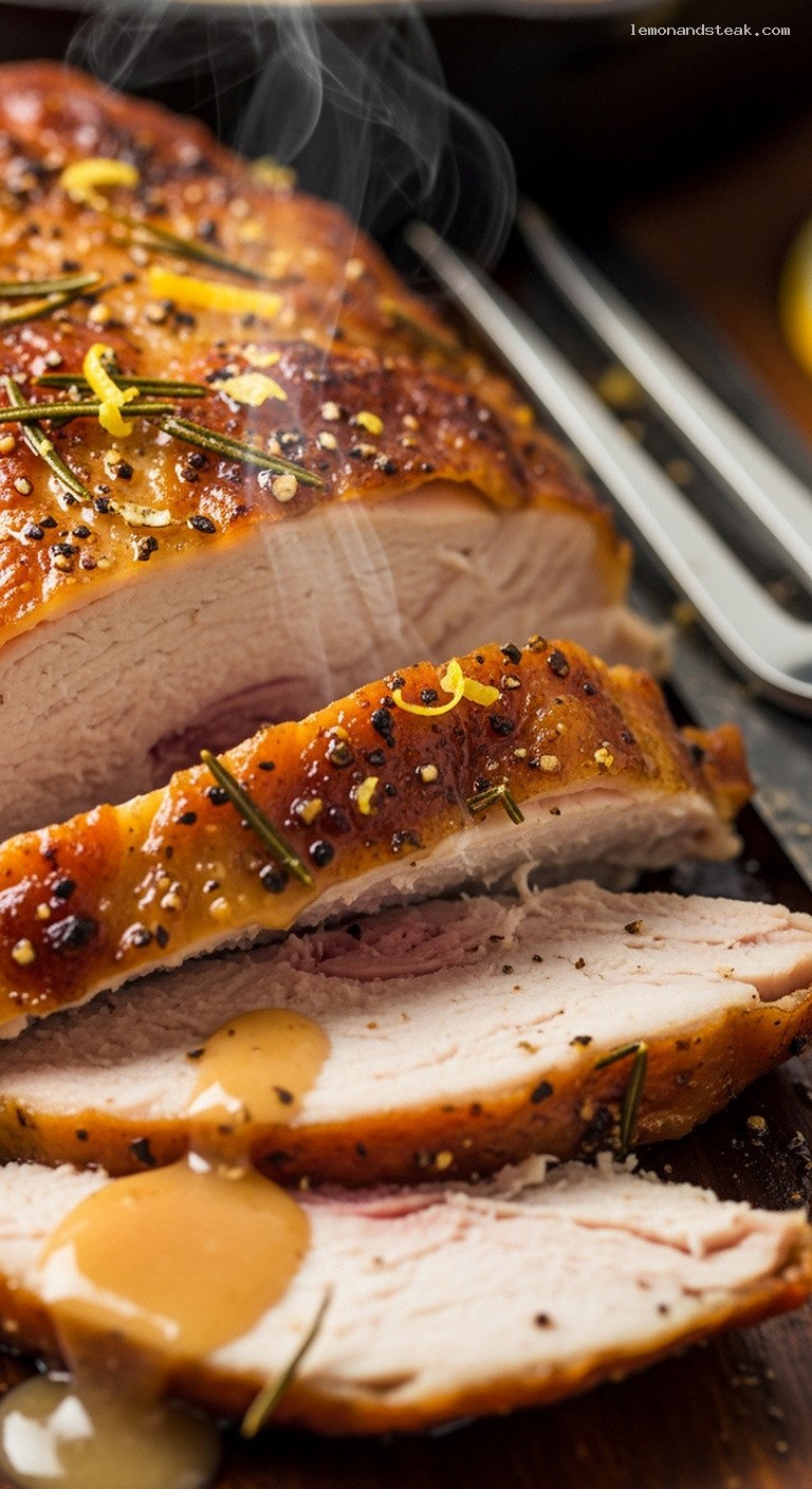 Brown Butter Rosemary Roast Turkey – Closeup