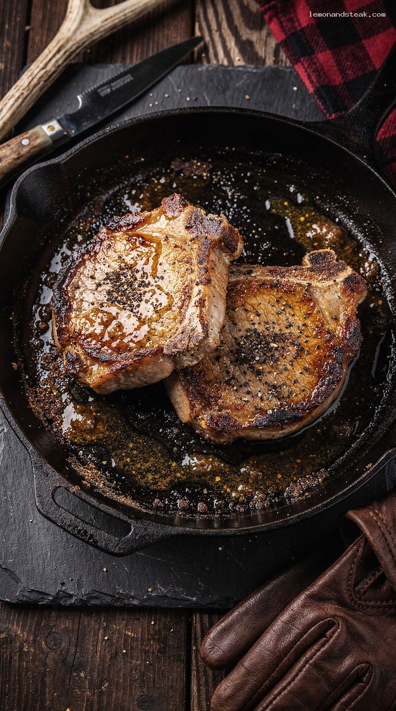 Butter-Basted Pork Chops With Worcestershire Sauce