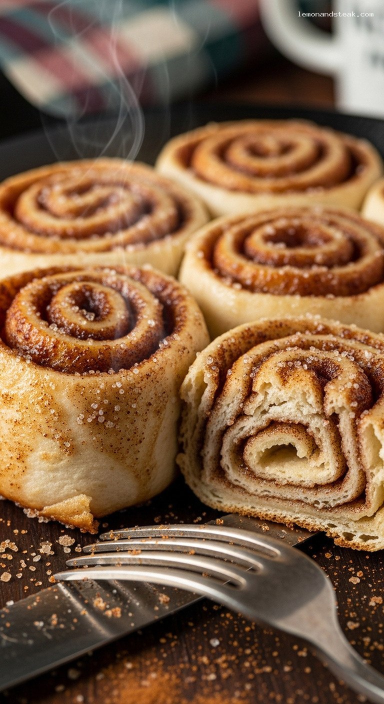 Buttery Cinnamon-Sugar Tortilla Rolls – Closeup