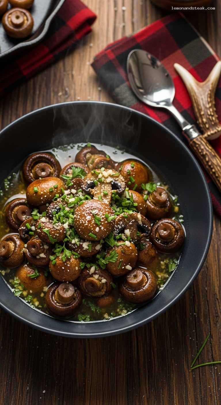 Buttery Garlic Sautéed Mushroom Bowl With Fresh Herbs