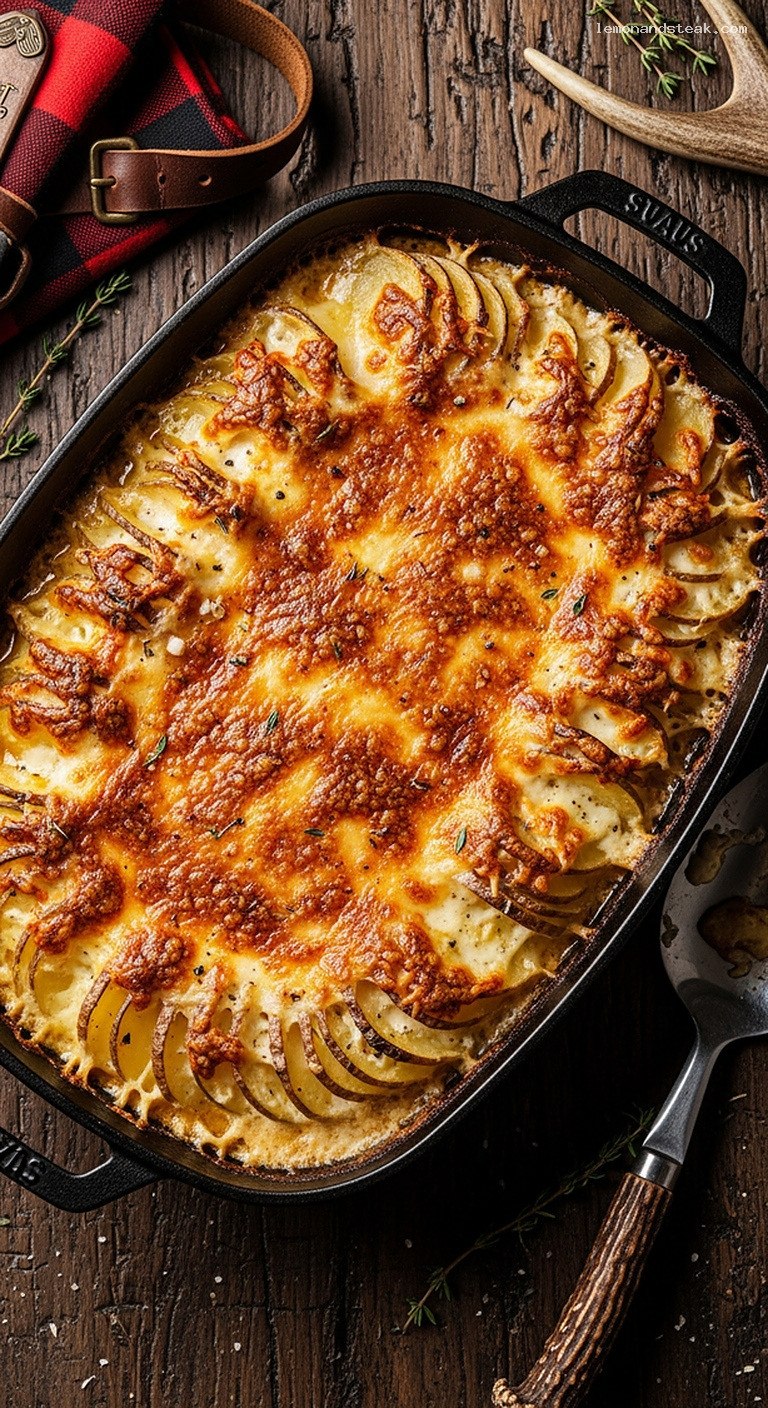 Caramelized Gruyère Potato Gratin with Nutmeg Cream