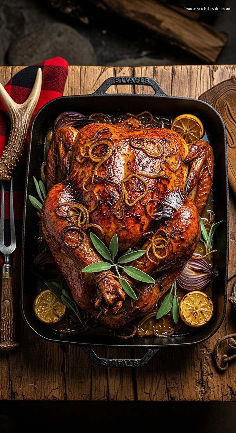 Caramelized Onion and Sage Butter-Basted Turkey