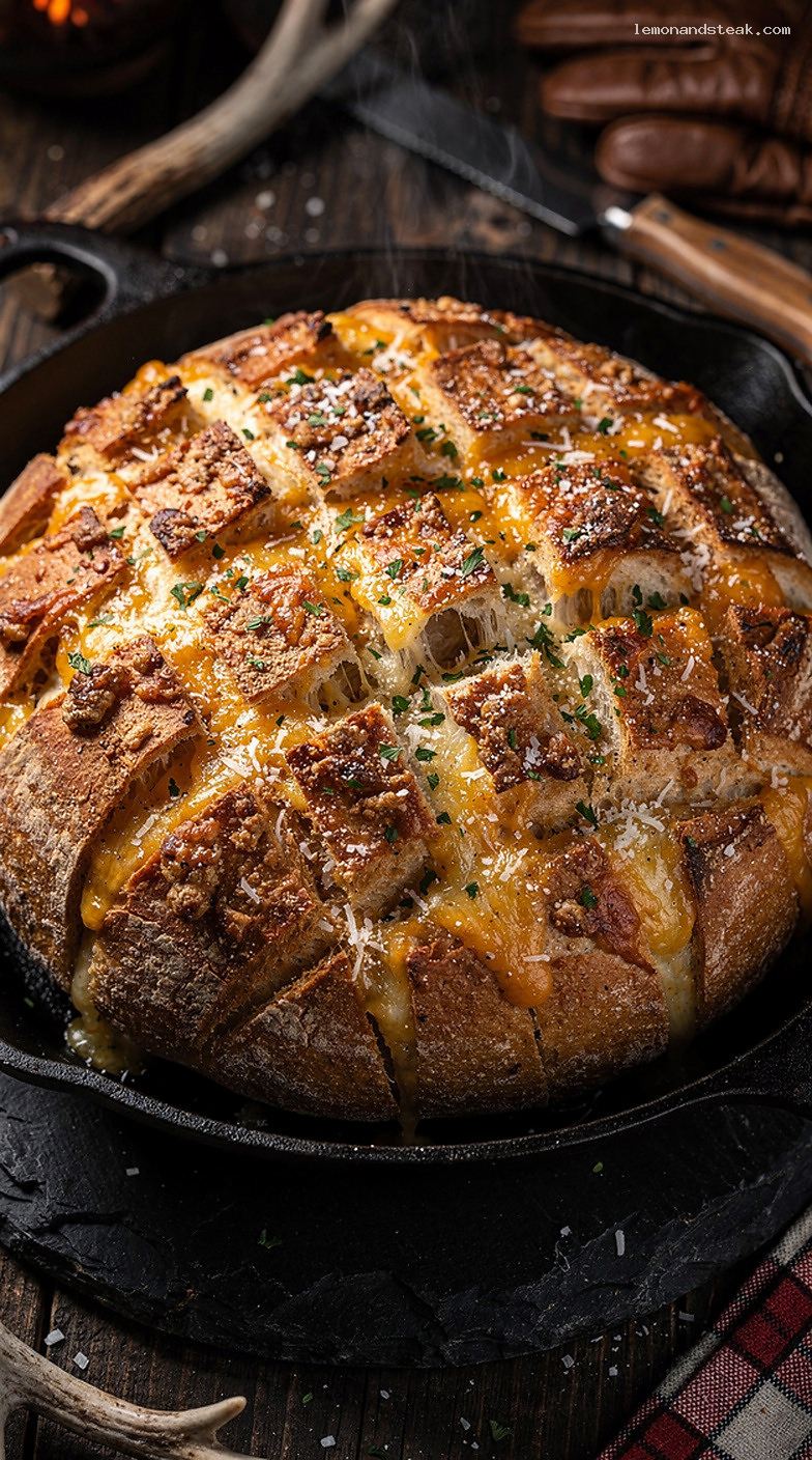 Cheesy Garlic Pull-Apart Bread Loaf