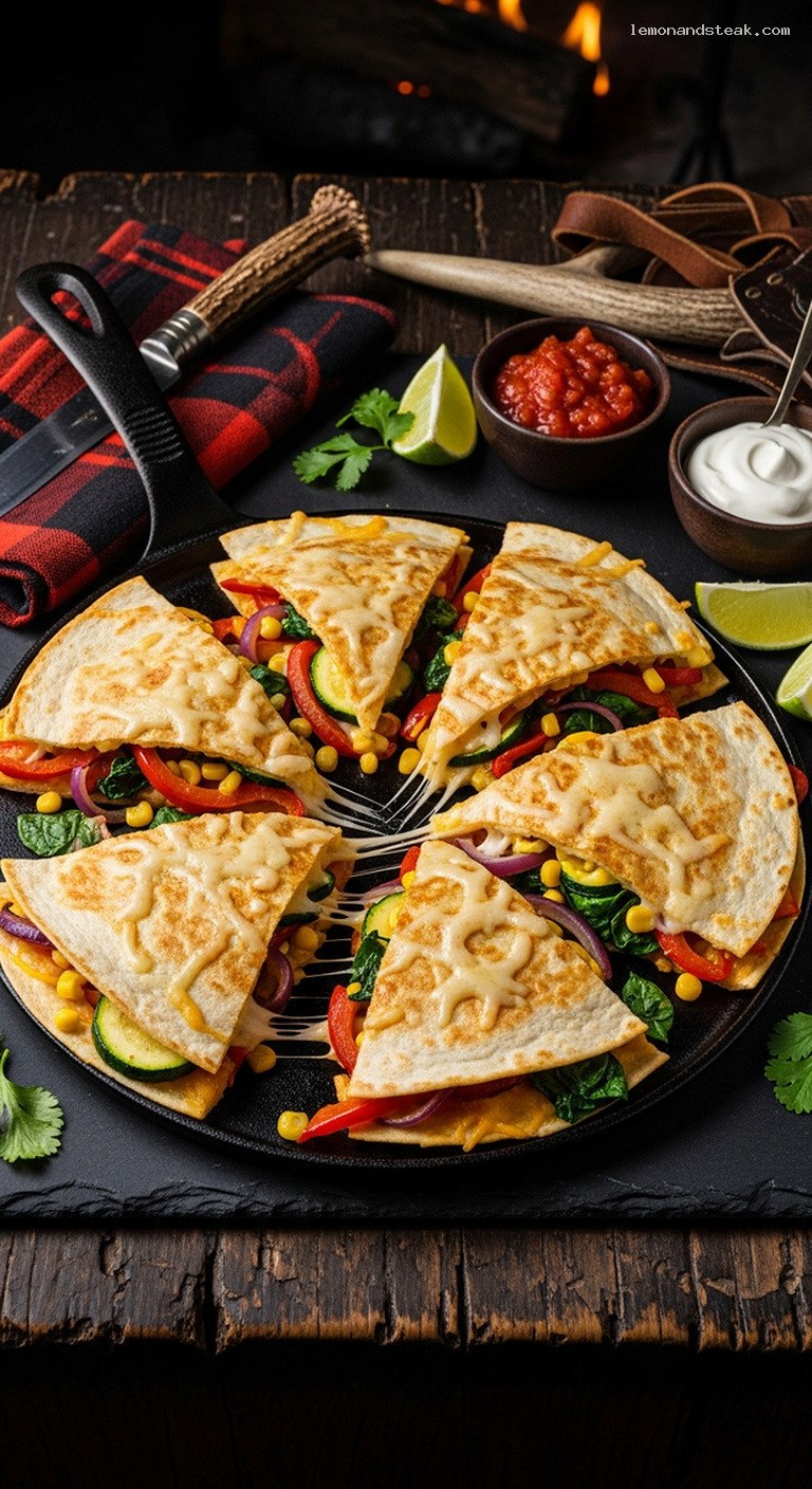 Cheesy Vegetable Quesadillas With Quick Sautéed Veggies