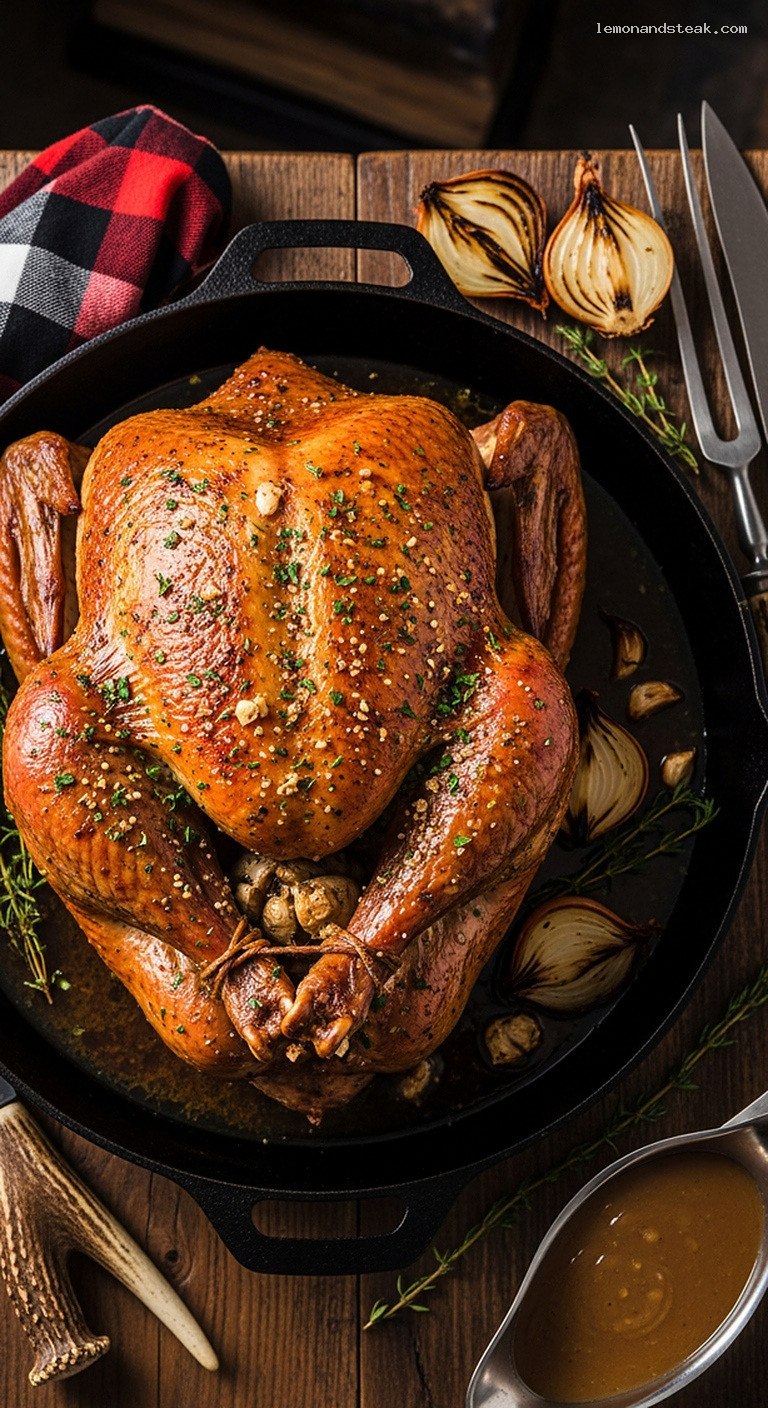 Classic Butter-Roasted Turkey with Garlic and Herbs