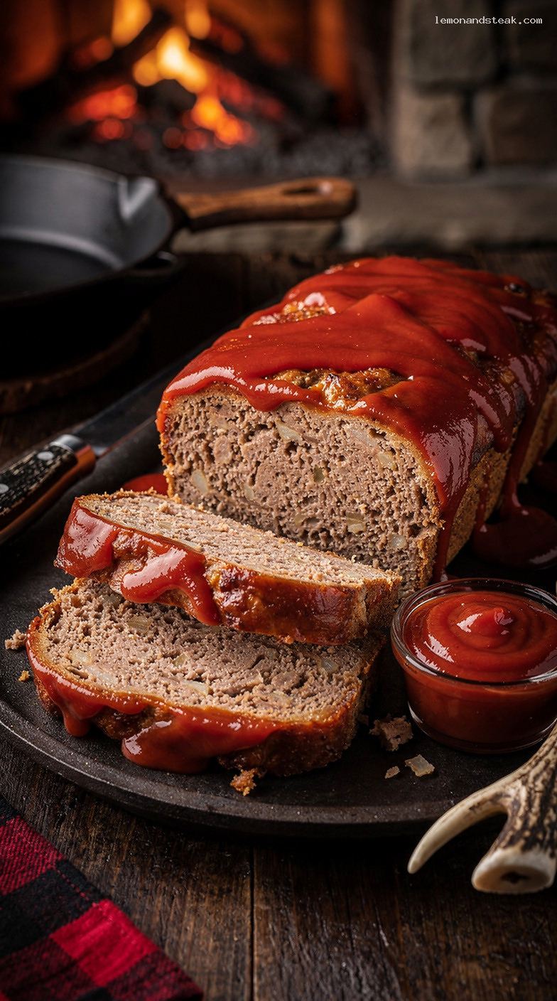 Classic Diner Meatloaf with Ketchup Glaze