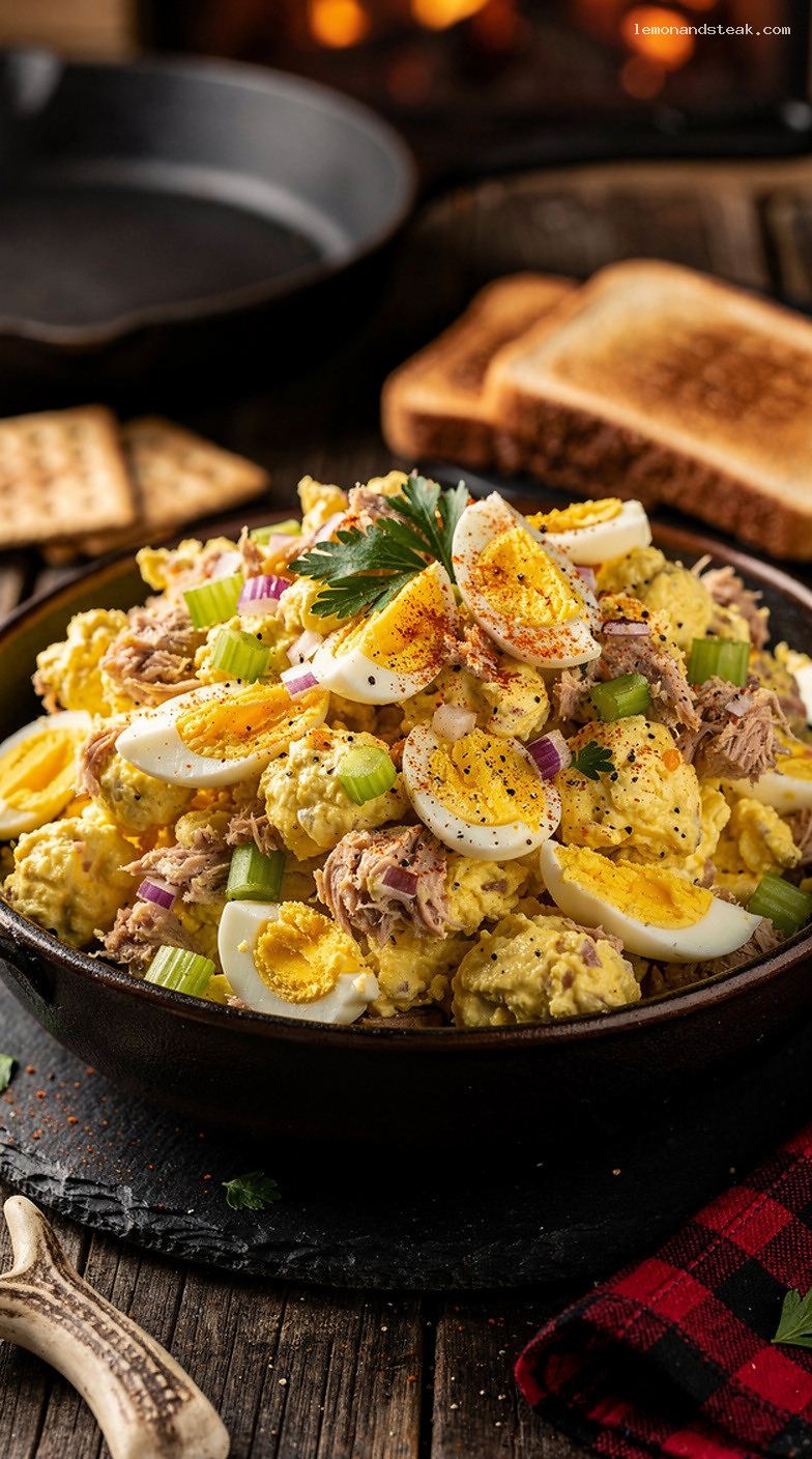 Classic Egg and Tuna Salad for Sandwiches and Crackers