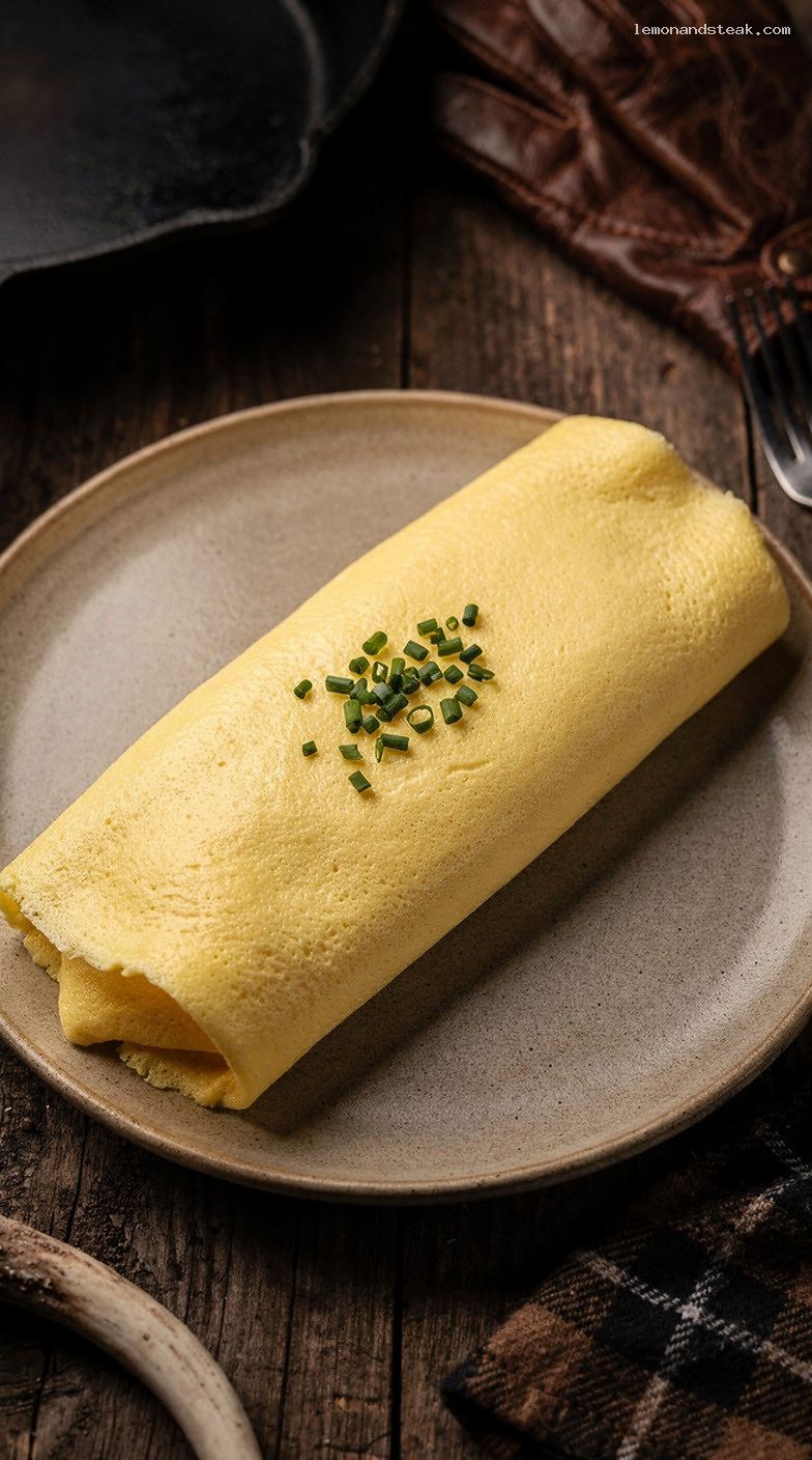 Classic French Butter Omelette With Soft Tender Center