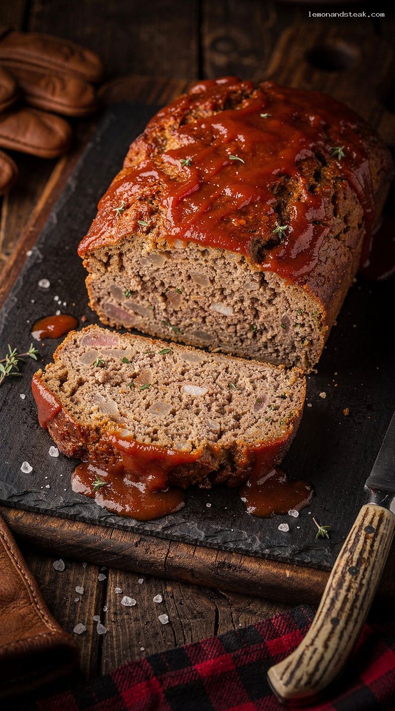Classic Homestyle Beef Meatloaf With Sweet Paprika Glaze