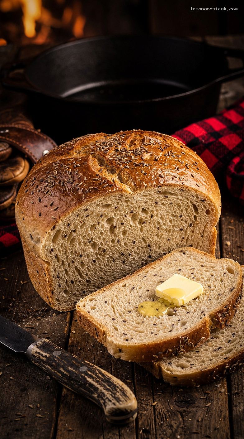 Classic Homestyle Caraway Seed Bread Loaf