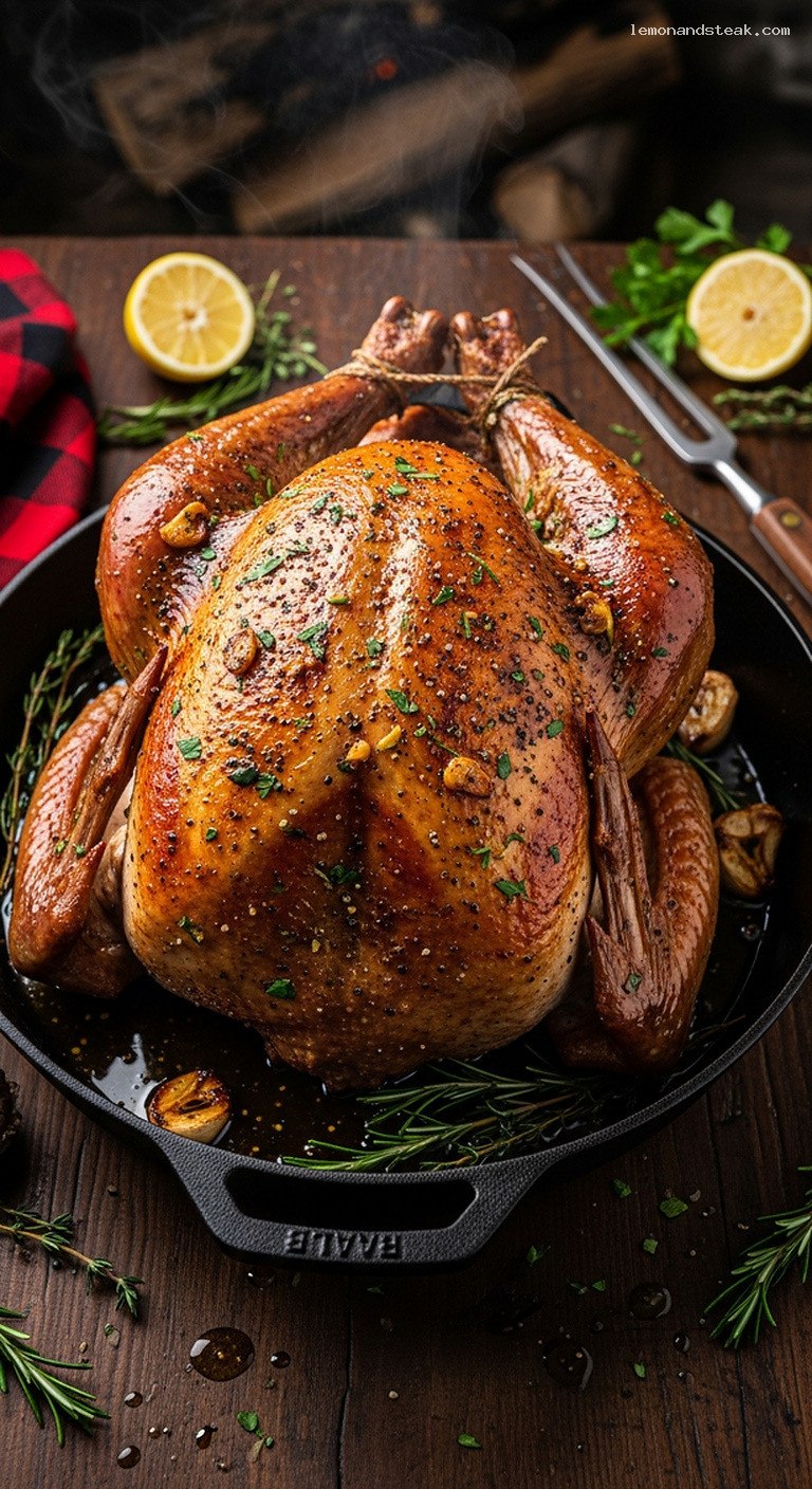 Classic Lemon Herb Butter Roast Turkey