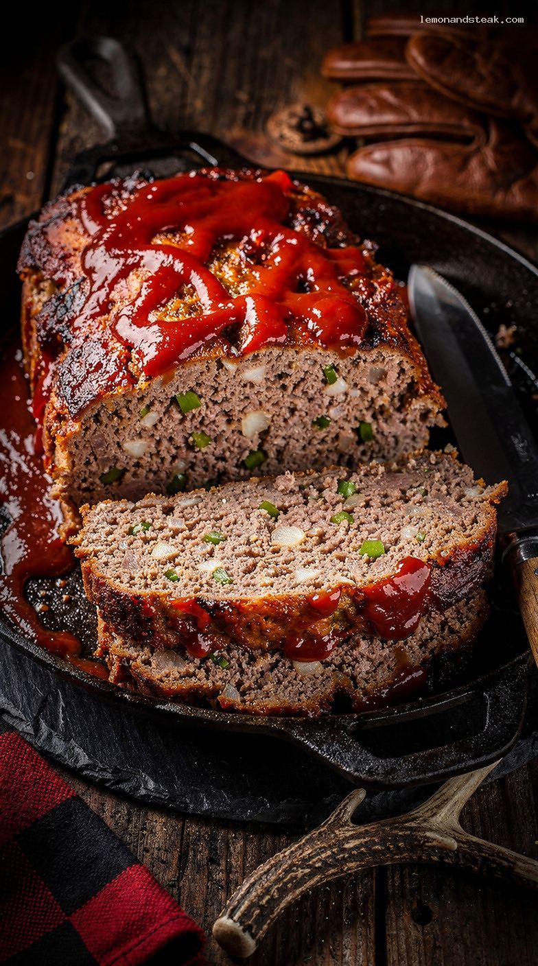 Classic Meatloaf With Bell Peppers and Ketchup-Brown Sugar Glaze