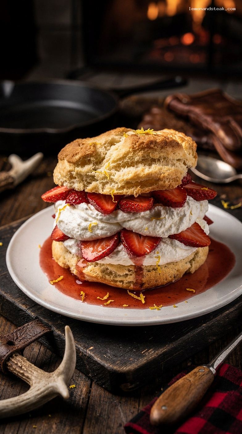Classic Strawberry Shortcake With Flaky Biscuits and Lemon-Zest Strawberries