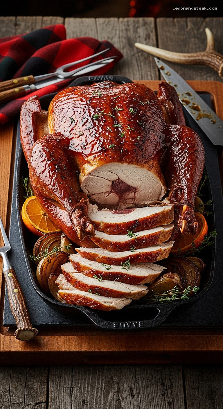 Cola-Glazed Roast Turkey With Caramelized Skin