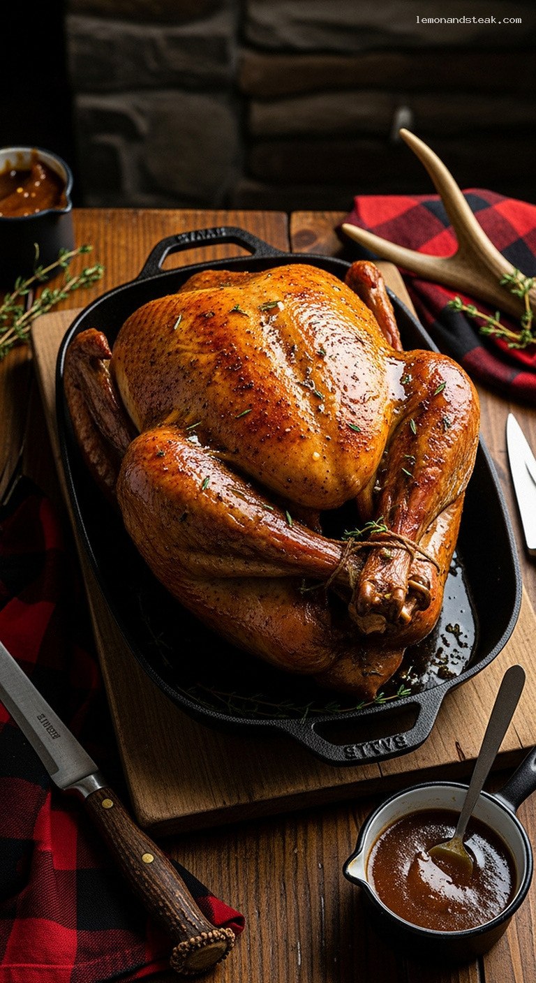 Cozy Cinnamon-Maple Butter-Basted Turkey