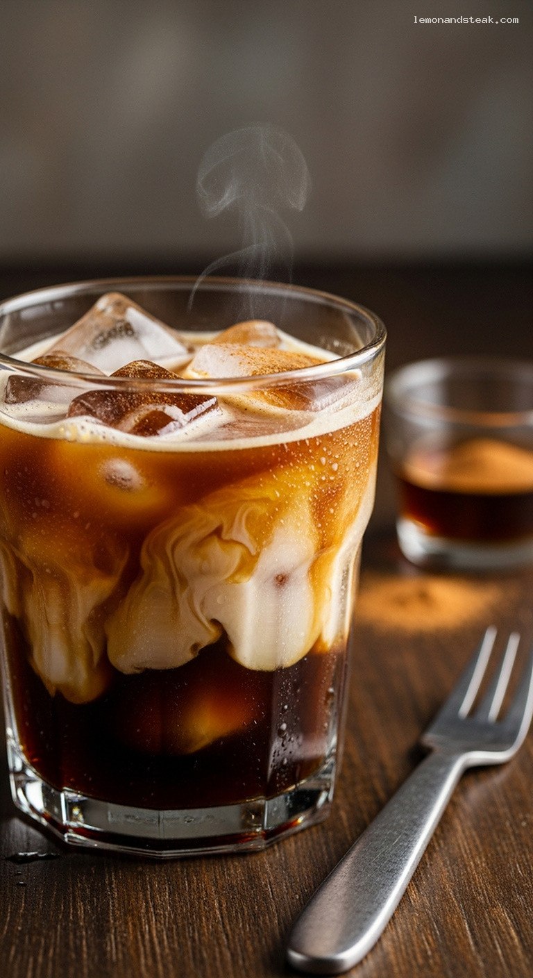 Cozy Maple Cinnamon Cold Brew Coffee – Closeup