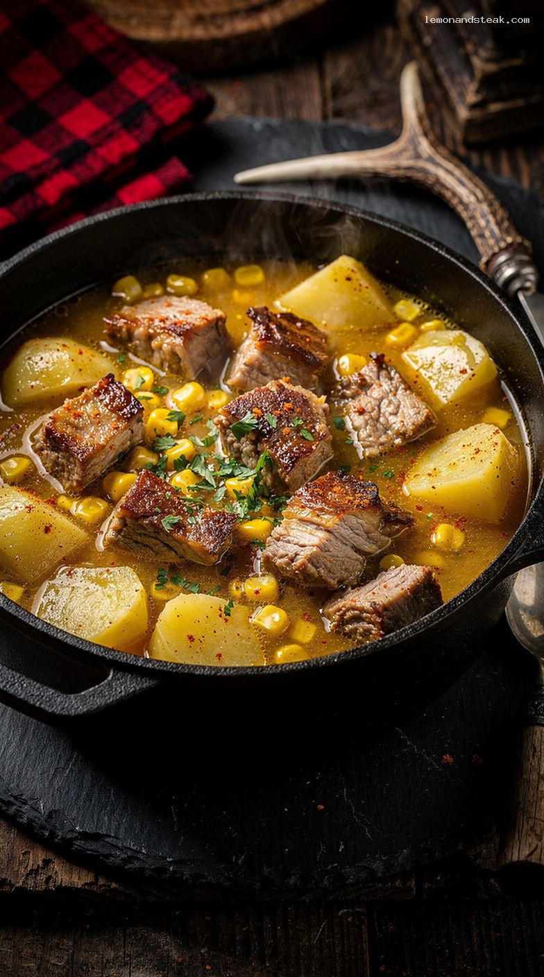 Cozy Pork, Potato, and Sweet Corn Stew