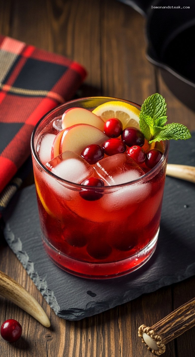 Cranberry Apple Refresher With Lemon