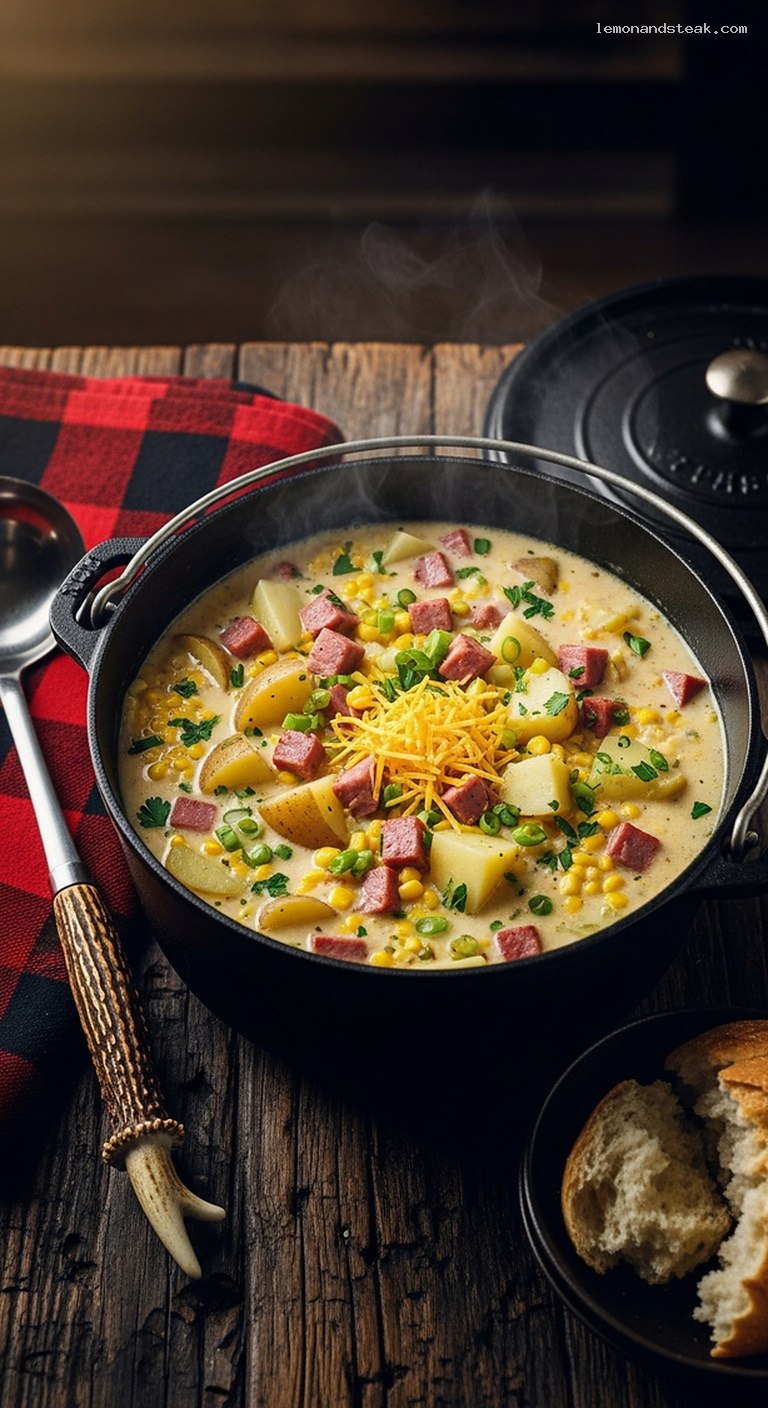 Creamy Ham and Potato Corn Chowder