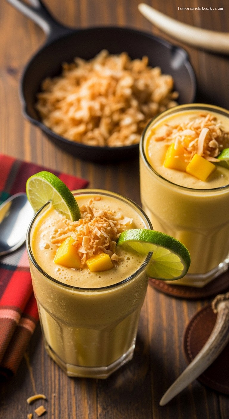 Creamy Mango Coconut Yogurt Cooler