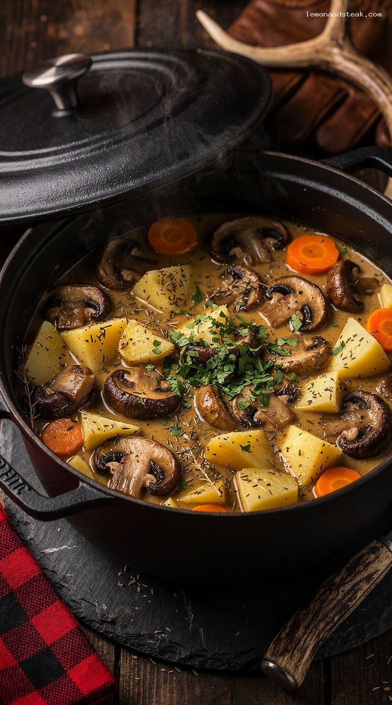Creamy Mushroom and Vegetable Stew with Herbs