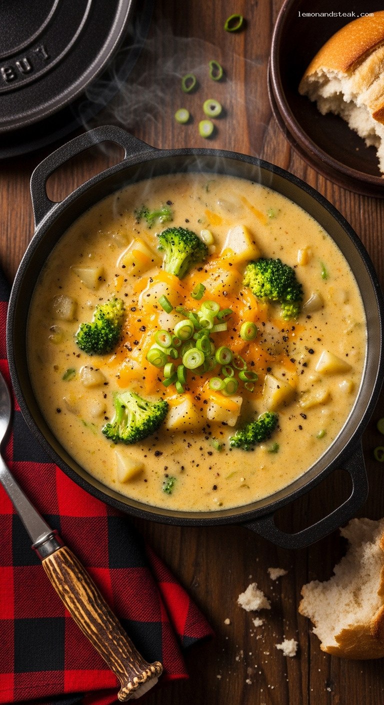 Creamy Potato and Broccoli Cheddar Soup